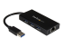 StarTech.com USB 3.0 Hub with Gigabit Ethernet Adapter - Right-angle