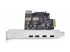 StarTech.com 5-Port USB PCIe Card, USB 3.2 10Gbps, PCI Express Card with 4x USB-C Ports, 1x USB-A Internal Port, USB PCIe Controller Card, Windows/macOS/Linux - Close up