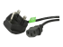 StarTech.com 3ft (1m) UK Computer Power Cable, BS 1363 to C13 Power Cord, 18AWG, 10A 250V, Black Replacement AC Power Cord, Monitor Power Cable, BS 1363 to IEC 60320 C13 Kettle Lead - Right-angle