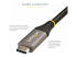 StarTech.com 3ft (1m) USB C Cable 10Gbps, USB-IF Certified USB-C Cable, USB 3.1/3.2 Gen 2 Type-C Cable, 100W (5A) Power Delivery Charging, DP Alt Mode, USB C to C Cord, Charge & Sync - Close up