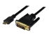 StarTech.com 1m (3.3 ft) Mini HDMI to DVI Cable, DVI-D to HDMI Cable (1920x1200p), 19 Pin HDMI Mini (C) Male to DVI-D Male, Digital Monitor Cable Adapter M/M, Single Link, Black - Front