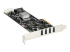 StarTech.com 4 Port USB 3.0 PCIe Card w/ 4 Dedicated Channels - Left-angle