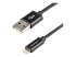 StarTech.com 2m (6ft) Long Black Apple® 8-pin Lightning Connector to USB Cable for iPhone / iPod / iPad - Right-angle
