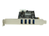 StarTech.com 4-Port USB 3.0 PCI Express Card Adapter - Left side