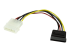 StarTech.com 6in 4 Pin LP4 to SATA Power Cable Adapter - Front