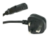 StarTech.com 3ft (1m) UK Computer Power Cable, BS 1363 to C13 Power Cord, 18AWG, 10A 250V, Black Replacement AC Power Cord, Monitor Power Cable, BS 1363 to IEC 60320 C13 Kettle Lead - Multi-angle