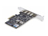 StarTech.com 5-Port USB PCIe Card, USB 3.2 10Gbps, PCI Express Card with 4x USB-C Ports, 1x USB-A Internal Port, USB PCIe Controller Card, Windows/macOS/Linux - Back