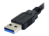 StarTech.com 6 ft / 2m Black SuperSpeed USB 3.0 Cable A to B - Right-angle