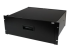StarTech.com 4U Black Steel Storage Drawer for 19in Racks and Cabinets - Left-angle