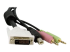 StarTech.com 4-in-1 Cable for KVMs with Dual Link DVI and USB - Close up