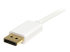 StarTech.com 2m 6 ft White Mini DisplayPort to DisplayPort 1.2 Adapter Cable M/M - Close up