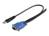 StarTech.com 10 ft Ultra Thin USB VGA 2-in-1 KVM Cable - Right-angle