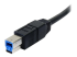 StarTech.com 3 ft / 91cmm Black SuperSpeed USB 3.0 Cable A to B - Right-angle